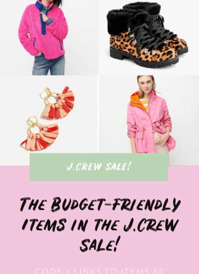 budget friendly items in the j.crew sale