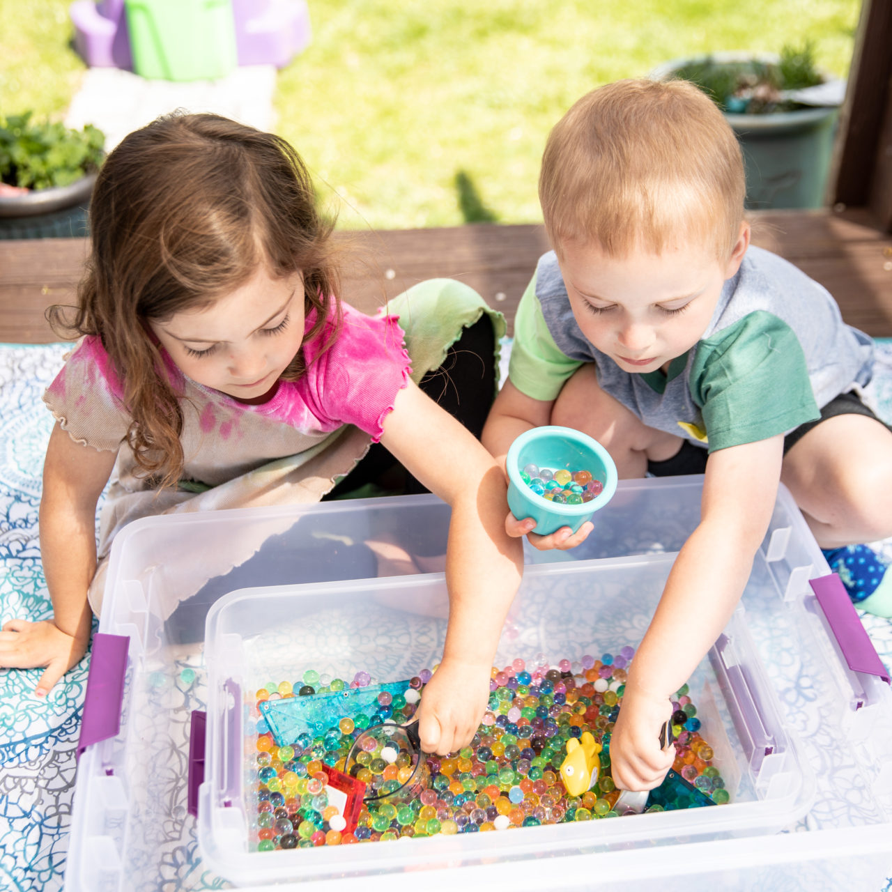 Inside our sensory bin: at-home sensory activities for kids