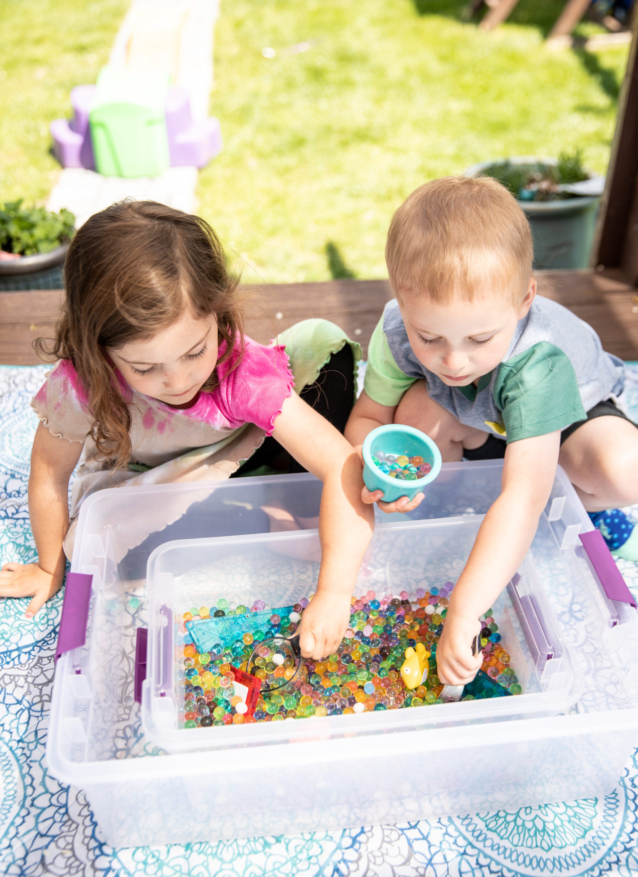 Inside our sensory bin: at-home sensory activities for kids