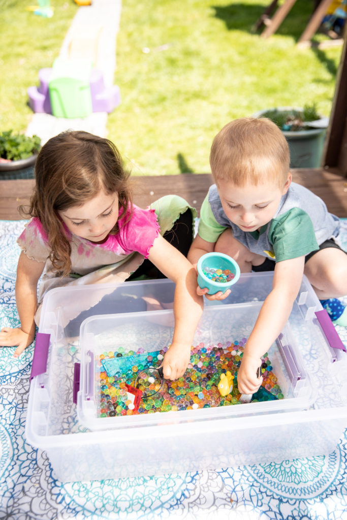 Inside our sensory bin: at-home sensory activities for kids - A Glass ...