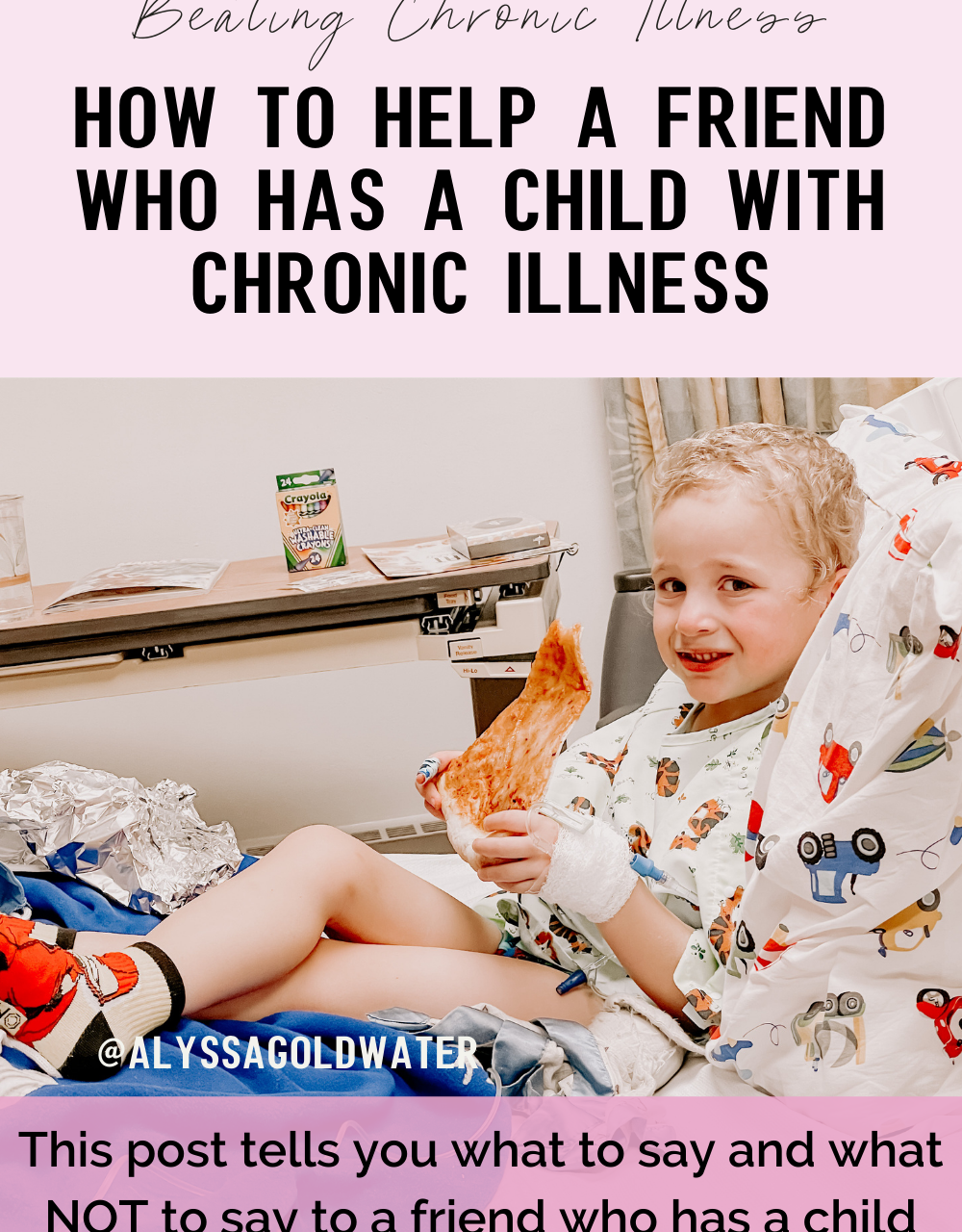 How to support a friend whose child has just been diagnosed with a chronic illness