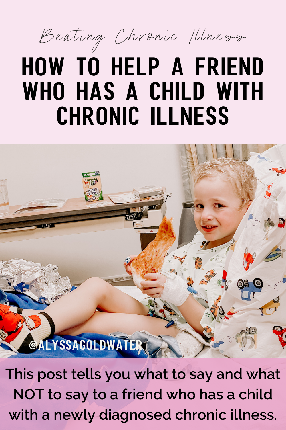 How to support a friend whose child has just been diagnosed with a chronic illness